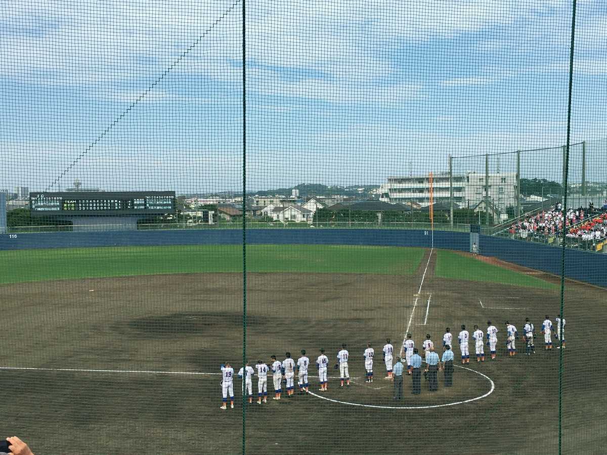 この夏最後の八部球場の試合を観てきました。